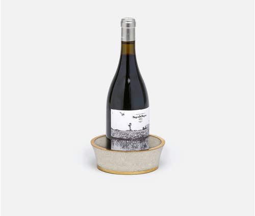 Angelica Sand/Brass Wine Coaster