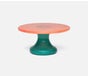 ASHTYN, Small Pink/Turquoise Cake Stand