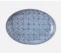 OJAI, Large Blue Mixed Pattern Serving Platter