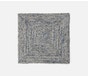 ZOEY, Slate Blue, Square Placemat, Raffia, Pack/4