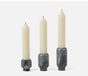 ETTA, Gray, Candle Holders, Marble, Set/3.