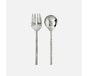 AUGUSTINE, Polished Silver Serving Set, 2-Piece Set: Serving Spoon, Serving Fork.