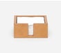 BRISTOL, #DNR#, Aged Camel, Cocktail Napkin Tray, Full-Grain Leather, Pack/2.