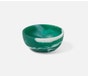 HUGO, Dark Green Swirled, Mini Serving Bowl, Resin, Pack/2.